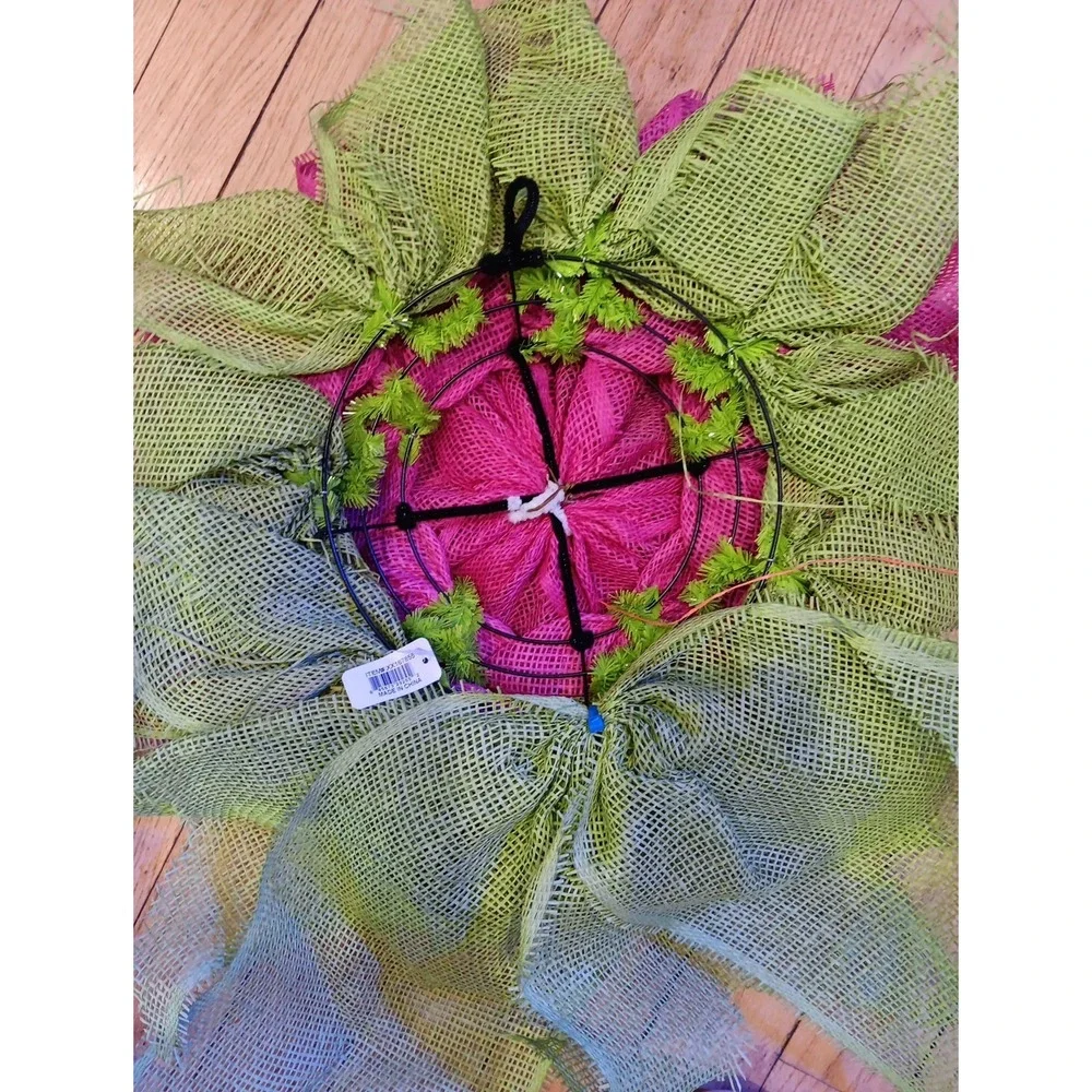 2 DIY Handmade Mesh Wreaths For Door Deco Mesh All‎ Seasons You Finish